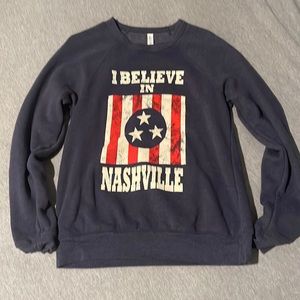 I Believe in Nashville crew neck sweatshirt
